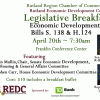 Economic Development Bills On The Menu at Chamber/REDC Legislative Breakfast Chamber REDC Legislative Breakfast Rutland VT