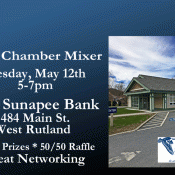 Lake Sunapee Bank To Host May Chamber Mixer at their West Rutland Location Lake Sunapee Bank Chamber Mixer Rutland VT