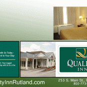 Welcome New Member: Quality Inn Quality Inn Rutland VT