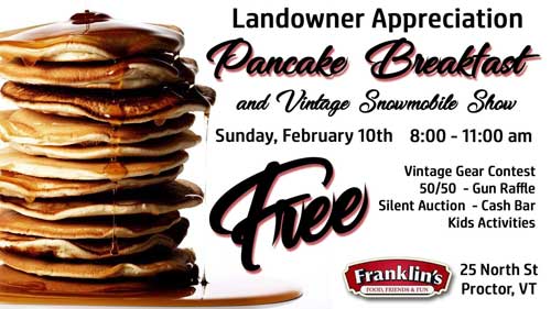 Pancake Breakfast Vintage Snowmobile Show Rutland Region