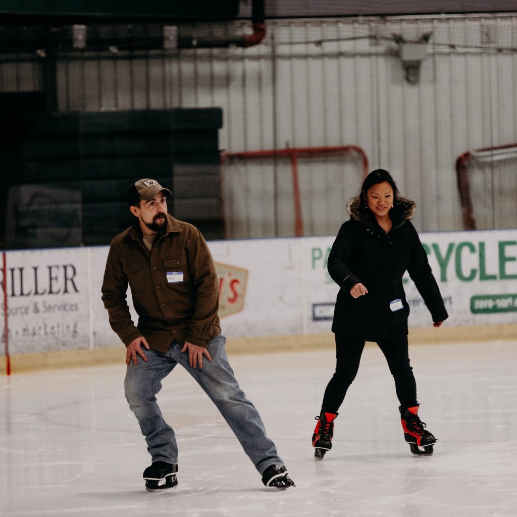 ice skating at Spartan Arena